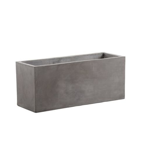 Zement-Pflanzkübel - VACE series - Unopiù - rechteckig / handgefertigt / modern