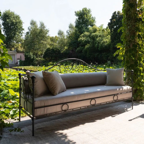 Klassisches Sofa - AURORA - Unopiù - für Garten / Stoff / mit abziehbarem Bezug