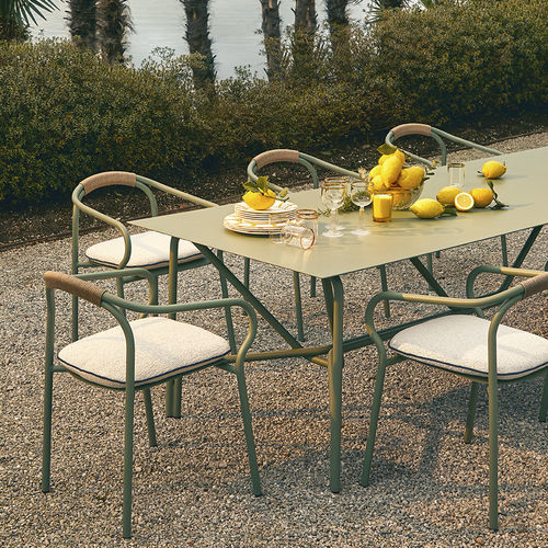 Moderner Stuhl - SALÒ - Unopiù - für Garten / für Straße / Acrylgewebe