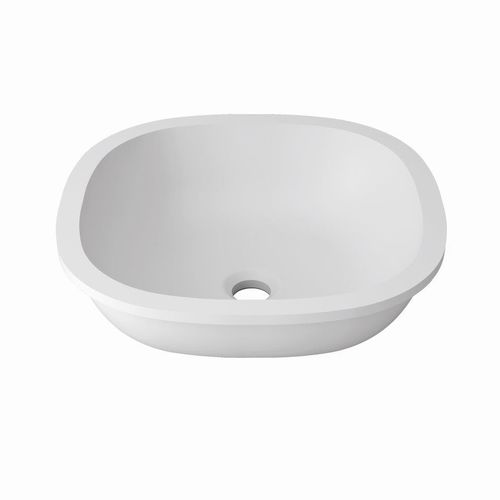 Aufsatzhandwaschbecken - UNIQUE B604  - KRION – PORCELANOSA Grupo - quadratisch / Mineralwerkstoff