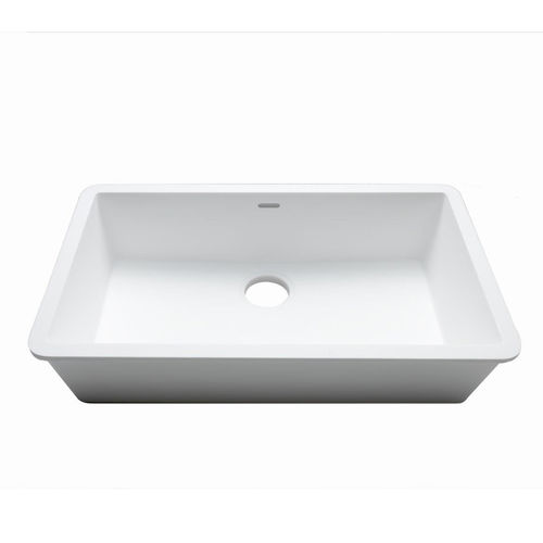 Einbauwaschbecken - BASIC C824  - KRION – PORCELANOSA Grupo - Mineralwerkstoff / Krion® / Einzel