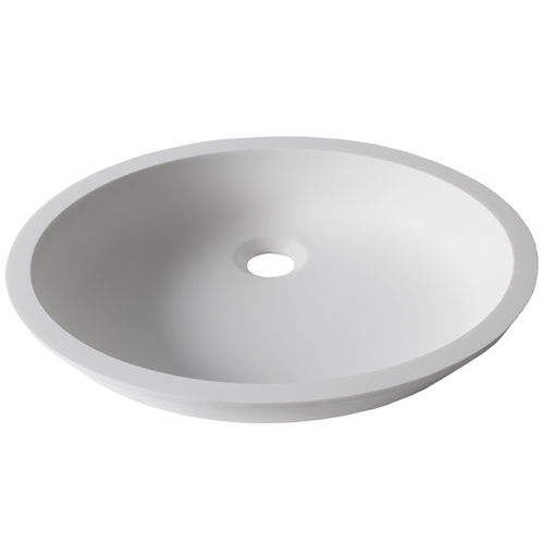 Aufsatzhandwaschbecken - BASIC D401 - KRION – PORCELANOSA Grupo - oval / Mineralwerkstoff / Krion®