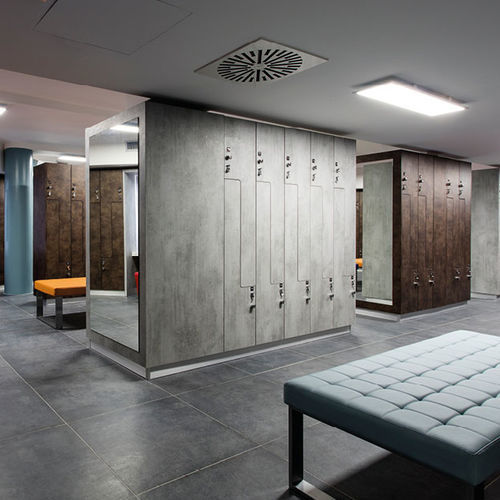 Melaminbeschichteter Garderobenschrank - ATELIER : ANB03  - GEKIPS - für öffentliche Einrichtungen / für Sportanlage / für Wellnesscenter