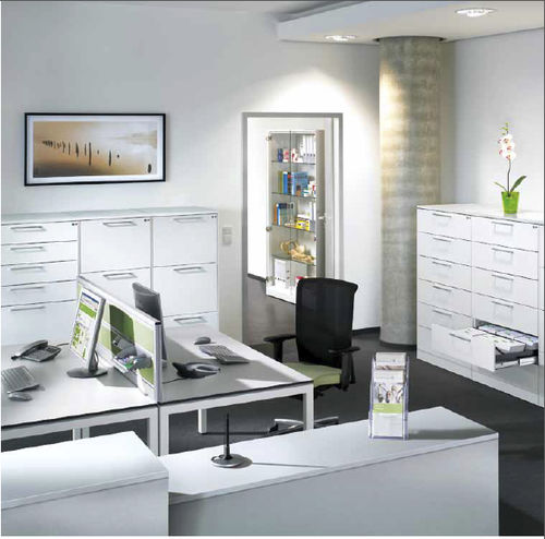Niedriger Aktenschrank - ARMOIRES POUR BUREAU ASISTO - GEKIPS - Stahl / mit Schubladen / modern