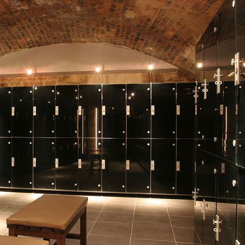 Melaminbeschichteter Garderobenschrank - ETOILE / 2 portes superposées en verre - GEKIPS - Glas / RFID / Zahlen