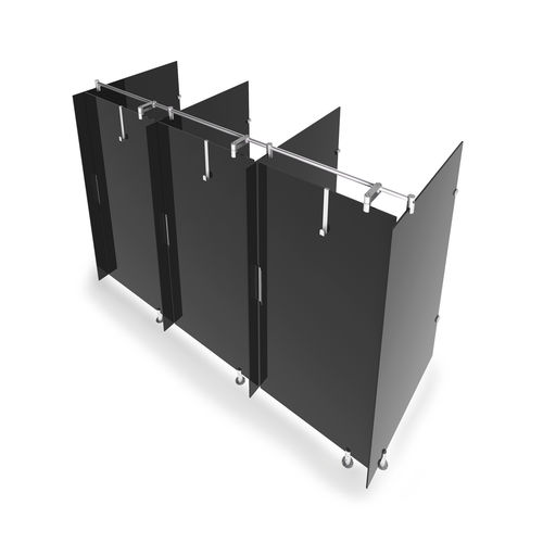 Glas-Sanitärkabine - CABINE DOUCHE EN VERRE NOIR - GEKIPS - für Duschen / für öffentliche Einrichtungen