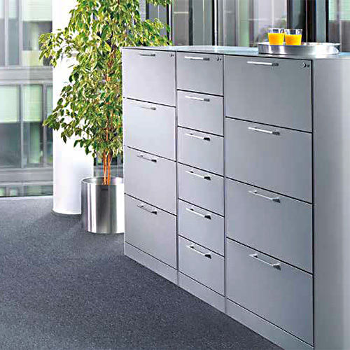 Niedriger Aktenschrank - ASISTO : 146224-322 - GEKIPS - Stahl / mit Schubladen / modern