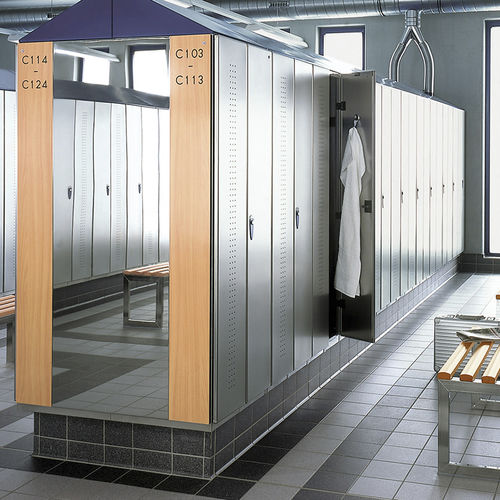 Stahl-Garderobenschrank - CAMBIO  - GEKIPS - RFID / Zahlen / schlüssellos