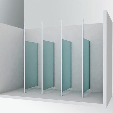 Festinstallierte Trennwand - PBOX 125 - GEKIPS - Glas / sanitär