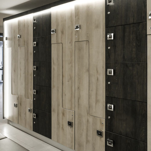 Melaminbeschichteter Garderobenschrank - ATELIER : ANB03 - GEKIPS - mit Schlüssel / für Gewerbegebrauch / für öffentliche Einrichtungen