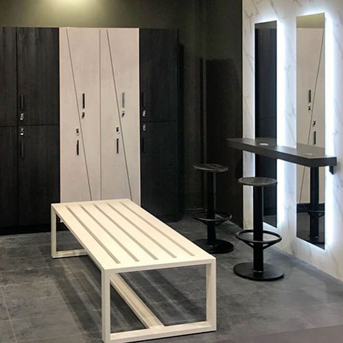 Moderne Bank - TECNO - GEKIPS - anodisiertes Aluminium / ohne Rückenlehne / ohne Armlehnen