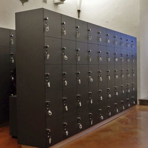 Melaminbeschichteter Garderobenschrank - PEOPLE - GEKIPS - RFID / Zahlen / für Chipkartenleser