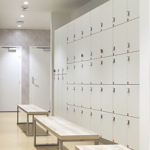 Melaminbeschichteter Garderobenschrank - GEKIPS - RFID / Zahlen / Karten