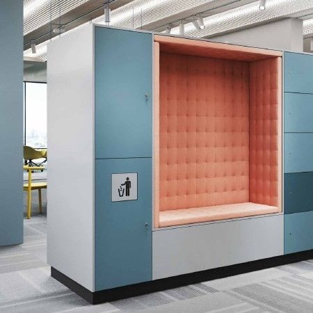 Modulare Polsterbank - PURE - GEKIPS - Design / Kunstleder / Schaumstoff