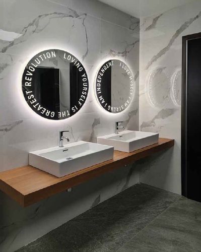Wandmontierter Spiegel - ANIMA - GEKIPS - modern / rund / Metall