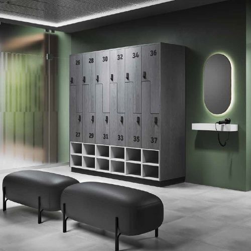 Modulare Polsterbank - AURA - GEKIPS - modern / Kunstleder / Gestell aus Metall