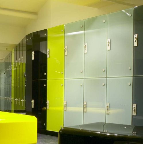 Melaminbeschichteter Garderobenschrank - ETOILE - GEKIPS - Glas / Karten / mit Griff