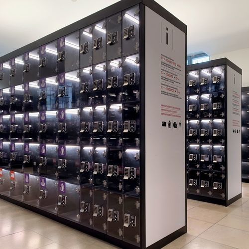 Melaminbeschichtetes Schließfach - COLLECTIVE - GEKIPS - Polycarbonat / RFID / Zahlen