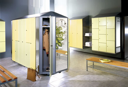Metall-Garderobenschrank - SÉRIE CAMBIO - GEKIPS - gesichert