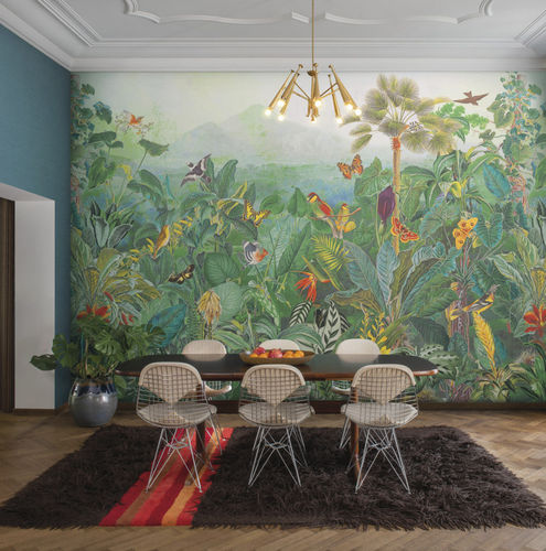 Innenwandverkleidung - Birds of Paradise — BOP401 - Omexco - Zellulose / Polyester / bedruckt