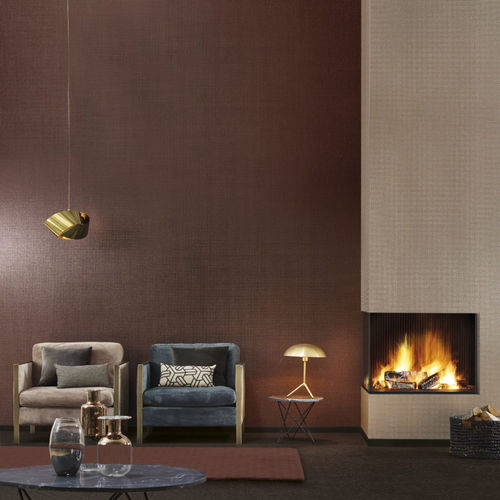 Innenwandverkleidung - Graphite — GRA1 series - Omexco - Glimmer / Vlies / Stoffoptik