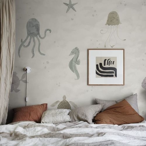 Moderne Tapete - Alice  - SAND BERG - Kindermotiv / Tiermuster / Panorama