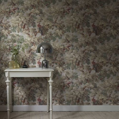 Moderne Tapete - Benjamin - SAND BERG - Blumenmotiv / Panorama / Stoffoptik