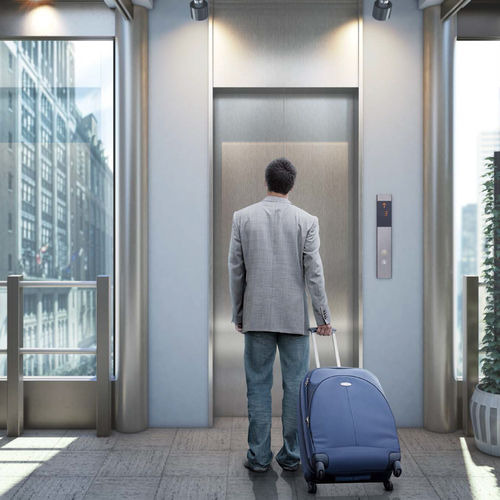 Elektrischer Aufzug - NEXIEZ-MR - MITSUBISHI Electric Elevator   Escalator - für Privathaushalt / für Tertiärsektor / für Hochhäuser