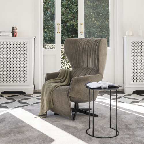 Moderner Sessel - RAPSODY - JORI - Stoff / Leder / Stahl