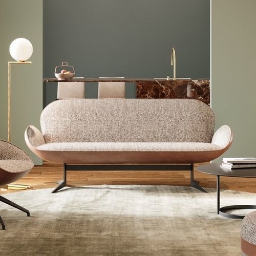 Kompaktes Sofa - DAYDREAMER - JORI - modern / Stoff / Leder