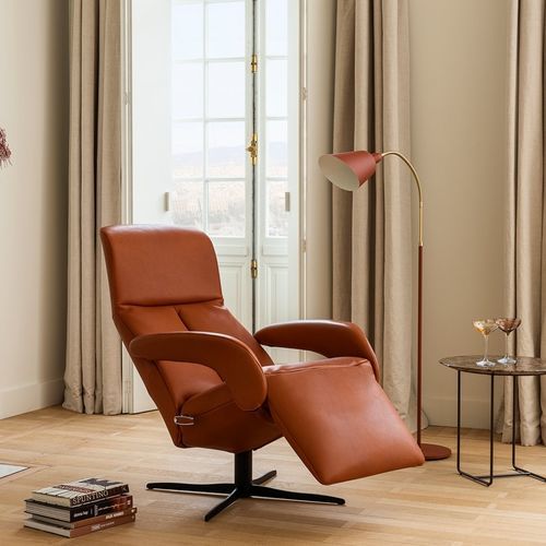 Moderner Sessel - SYMPHONY - JORI - Stoff / Leder / Stahl
