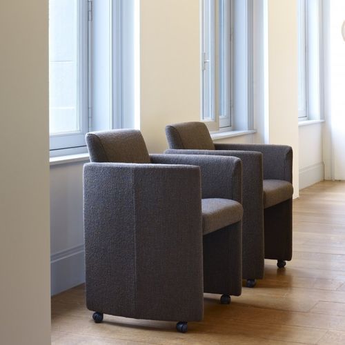 Moderner Sessel - ETERNITY - JORI - Stoff / Leder / Buche