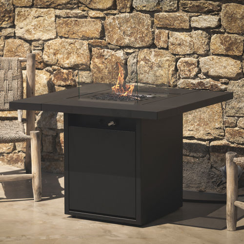 Gaskamin - SQUARE TABLE  - Planika - freistehend / bodenstehend / ohne Abzug