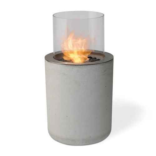 Bioethanol-Brennkammer / Glas - JAR - Planika - Edelstahl / kreisförmig / freistehend