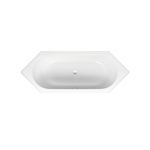 Badewanne für Wohnungen - BetteStarlet Hexa - Bette GmbH & Co. KG - Titan / modern / Zweisitzer