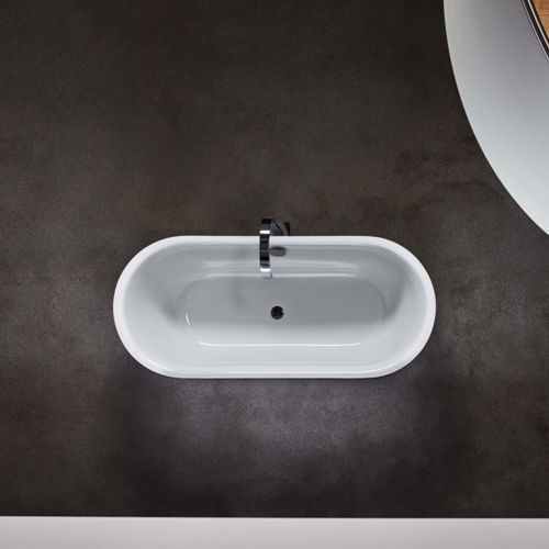 Ovale Badewanne - BetteLux Oval Silhouette - Bette GmbH & Co. KG - freistehend / für Wohnungen / Titan