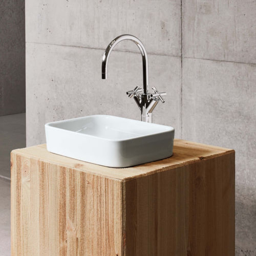 Aufsatzwaschbecken - BetteArt - Bette GmbH & Co. KG - emailliertes Metall / rechteckig / ohne Öffnung