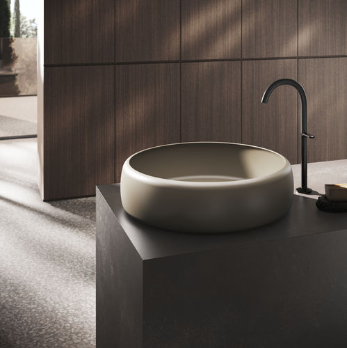 Aufsatzwaschbecken - BetteCurve - Bette GmbH & Co. KG - emailliertes Metall / Hochglanz / Mattfinish