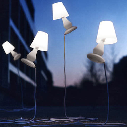 Stehleuchte - FLAPFLAP - next - Polycarbonat / originelles Design / mit Kabel