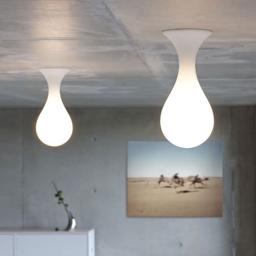 Deckenleuchte / originelles Design - LIQUID LIGHT: DROP_1 SMALL - next - Polyethylen / Halogen / für Privatgebrauch
