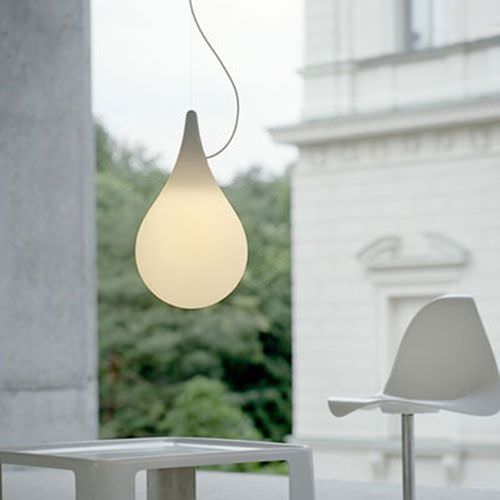 Hängelampe - LIQUID LIGHT: DROP_2 SMALL - next - Polyethylen / originelles Design / mit Kabel