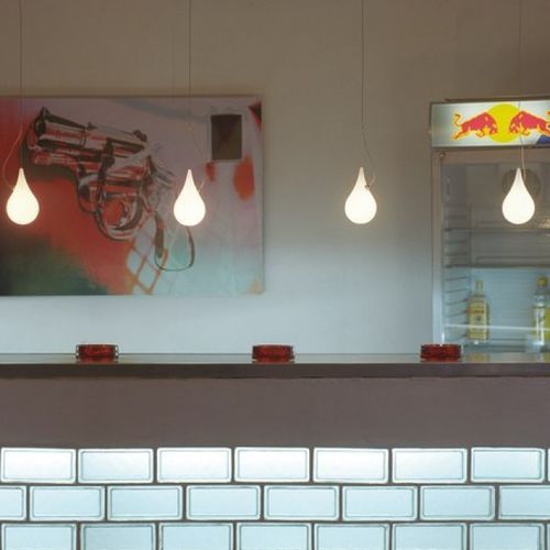 Hängelampe - LIQUID LIGHT: DROP_2 XS SINGLE - next - Polyethylen / originelles Design / mit Kabel