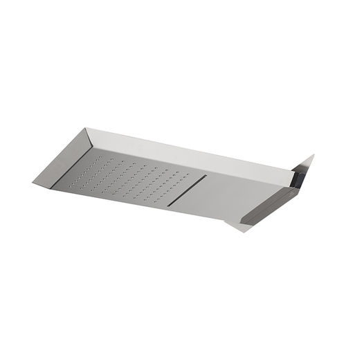 Wandmontierter Duschkopf - OXO - NOKEN – PORCELANOSA BATHROOMS - rechteckig / Regenstrahl / Wasserfall