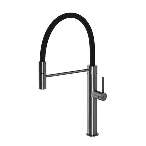 Aufsatz-Einhebelmischer - ROUND - NOKEN – PORCELANOSA BATHROOMS - mechanisch / Edelstahl / Edelstahl AISI 316