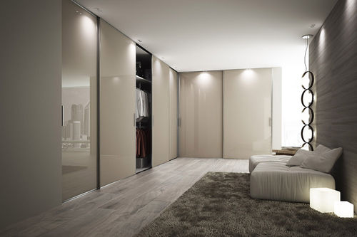 Tür für Einbauschrank / für Innenbereich - STAINO & STAINO - Glas / Schiebe / Glas