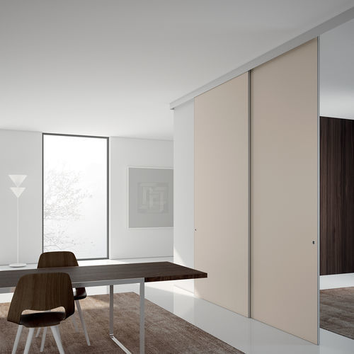 Tür für Innenbereich - DELO - Movi - Holz / Aluminium / Schiebe