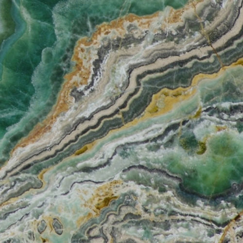Onyx-Steinplatte - EMERALD  - FURRER - für Innenausbau / grün / weiß