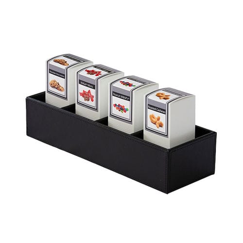 Holz-Serviertablett - Minibar Systems - Kunstleder / für Gewerbegebrauch