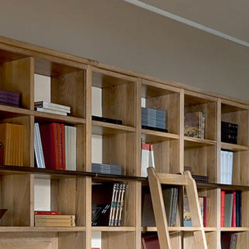 Modernes Bücherregal - EVITA - L'OTTOCENTO - Holz / mit integrierter Leiter