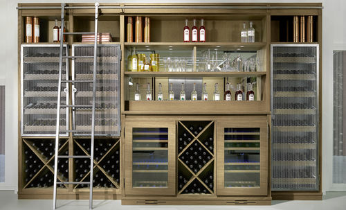 Freistehender Weinkühlschrank - CHRONOS - L'OTTOCENTO - Holz